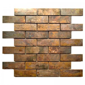 Réz Backsplash mozaik csempe fürdőszobához és dekorációhoz