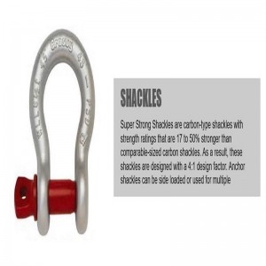 Kovácsolt horganyzott G210 acél d bilincs / csapszeges bilincs