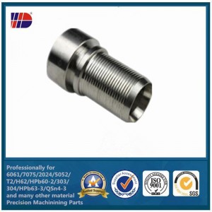 Kína cnc job shop gyár CNC precíziós megmunkálás rozsdamentes acél alkatrész