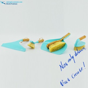 Akbrand háztartási bambusz fogantyútisztító kefék készlet 4in1 Tiff. Szín