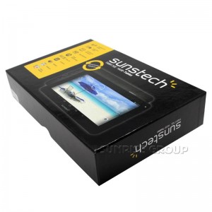 Dongguan nagykereskedelmi egyedi formatervezésű, eldobható karton sunstech rádiócsomagoló doboz