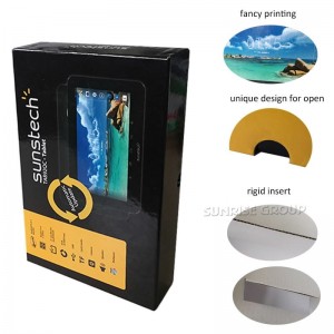 Dongguan nagykereskedelmi egyedi formatervezésű, eldobható karton sunstech rádiócsomagoló doboz