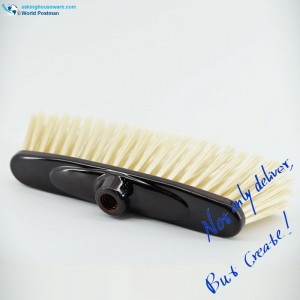 Akbrand műanyag seprűfej dupla transzfer alakú, csokoládé színű bevonatú kefével