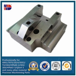 Nagy pontosságú marás SUS316 megmunkált alkatrész-tolóhorony