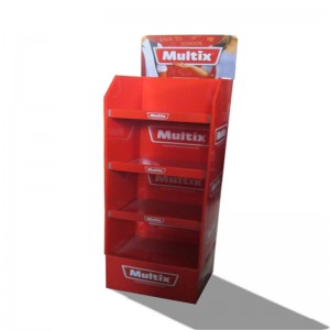 luxus, egyedi színű, nyomtatott felbukkanó hullámkarton kijelző állvány