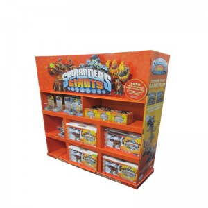 luxus, egyedi színű, nyomtatott felbukkanó hullámkarton kijelző állvány