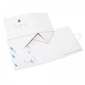 Egyedi nyomtatás ezüst fólia logó fényes laminálás összecsukható csomagolópapír doboz