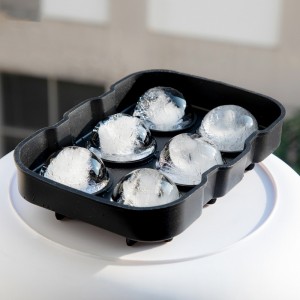 6 rekesz szilícium jégkocka gömb alakú gömb alakú gömböt öntött tálca kerek bárban