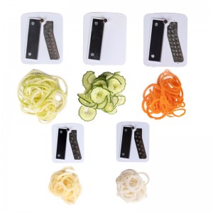 Összecsukható 5 pengés spirál szeletelő