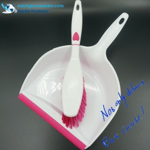 Akbrand Big Square Dustpan kefekefe szív alakú kialakítású a fogantyún