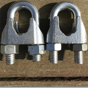 Din741 horganyzott drótkötél bilincs villamos távvezetékekhez