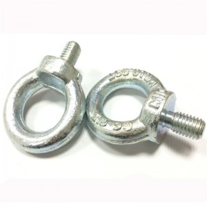 DIN580 M8 szénacél fekete, horganyzott szemcsavar