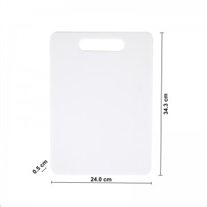 BPA ingyenes mosogatógépben biztonságos, tartós fehér csúszásmentes műanyag konyhai vágódeszka