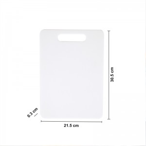 BPA ingyenes mosogatógépben biztonságos, tartós fehér csúszásmentes műanyag konyhai vágódeszka