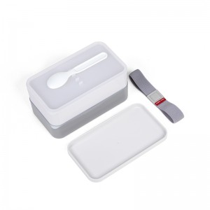 BPA ingyenes környezetbarát mikrohullámú irodai / iskolai gyermek műanyag bento dobozos gyerekek