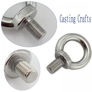 Nagy teherbírású, horganyzott din580 szemcsavar DIN582 szemanyával