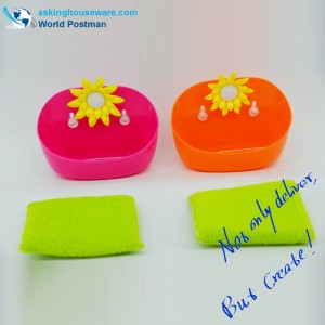 Akbrand konyhai tisztító szivacs súroló- és tárolóvödör szett szopókkal