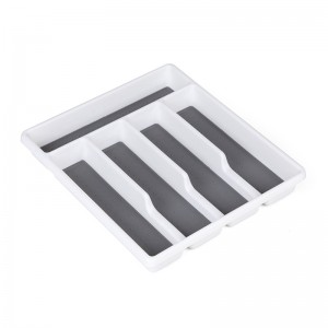 5 rekesz műanyag evőeszköz tálca Ezüst tálca