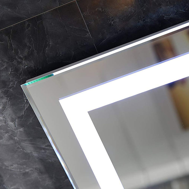 EU és USA luxus világító LED-es világítású háttérvilágítással felszerelt fürdőszoba tükör-ENE-AL-101