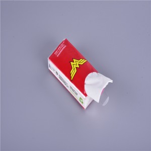 Nyomtatott műanyag zacskó puha csomagolású arcszövet