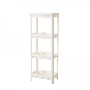 Kiváló minőségű 4 rétegű multifunkciós konyhai műanyag tároló polctartó