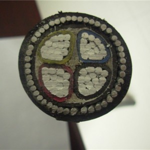 Cu / Al sodort huzalvezető STA négymagos kábel PVC külső kabáttal