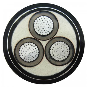 240sq.mm 3 magos STA / SWA páncélozott tápkábel IEC60502-2, ICEA S-93-639, ICEA S-94-649, BS 6622