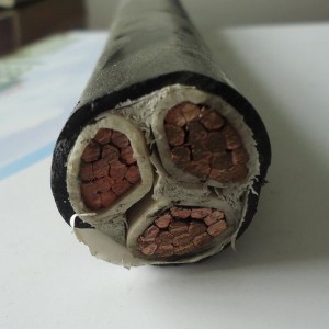 0,6 / 1kv 3 X 6mm2 LV tápkábel Pvc szigetelt Cu szilárd / sodrott vezető