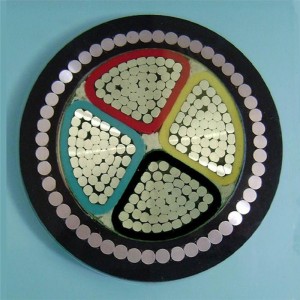 Elektromos Xlpe alumínium páncélozott kábel / 4 magos páncélozott kábel