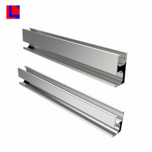 Extrudált alumínium napelemes rögzítés sínvel