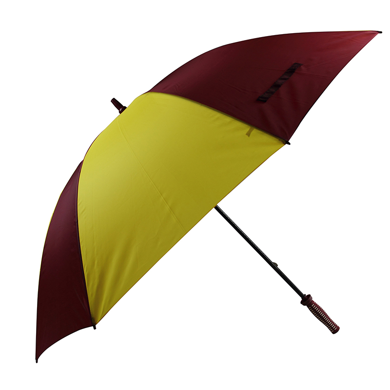 190T pongee szövet golf esernyő kézi nyitott golf esernyő egyedi logóval nyomtatva