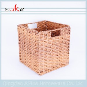 PE rattan szőtt tárolókosár tárolásra