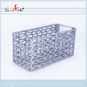 Otthoni konténerek PE rattan szőtt tároló kosár