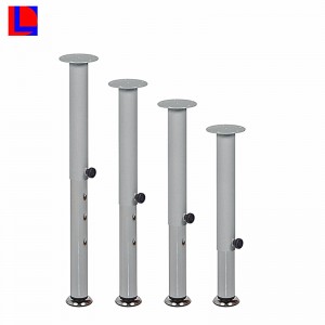 OEM szolgáltatás Kína olcsó alumínium asztal kerek / négyzet alakú teleszkópos lábakkal