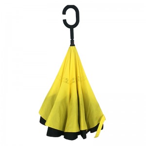 Új divat szélálló fejjel lefelé levő autó esernyő hátrameneti esernyő