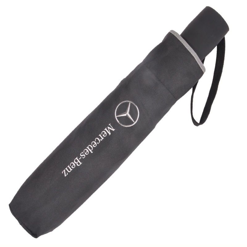 Teljesen automatikus, fekete üzleti szélálló napernyő napernyő a Benz számára