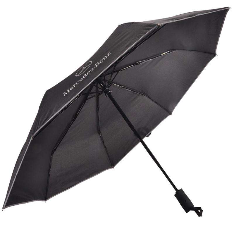 Teljesen automatikus, fekete üzleti szélálló napernyő napernyő a Benz számára