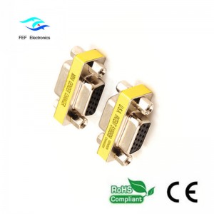 Mini DB15 VGA HD aljzat / nő adapter / csatlakozó Kód: FEF-V-007