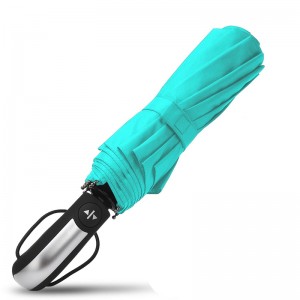 Nagykereskedelem automatikus nyitva bezárása pongee szövet 3 összecsukható esernyő 10 bordák