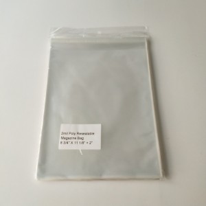 Kristálytiszta 2mil Poly újratölthető magazin táska