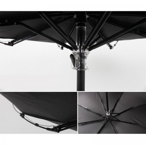 Marketing reklám 3-szoros színváltó manul nyitott UV-védő szövet esernyő