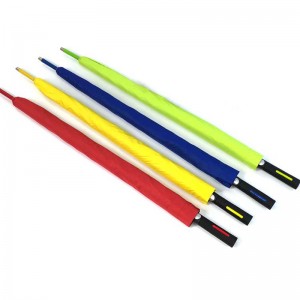 27 hüvelykes színes üvegszálas keret, golf esernyő, egyrétegű automatikus nyitott esernyő