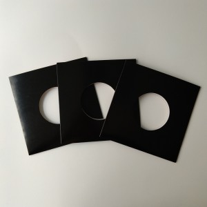 7 hüvelykes 45 fordulat / perc 350gsm barna karton rögzítő dzseki lyukkal