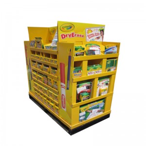 Értékesítési pont papír állvány kijelző, POS POP padló állványok, karton kijelző állvány