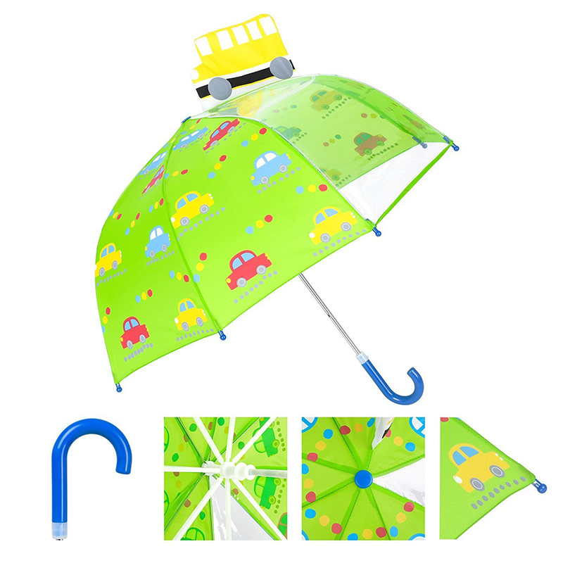 Olcsó, fehér üvegszálas keretű, biztonsági gyerek, kompakt, 1-pólusú POE eső esernyő
