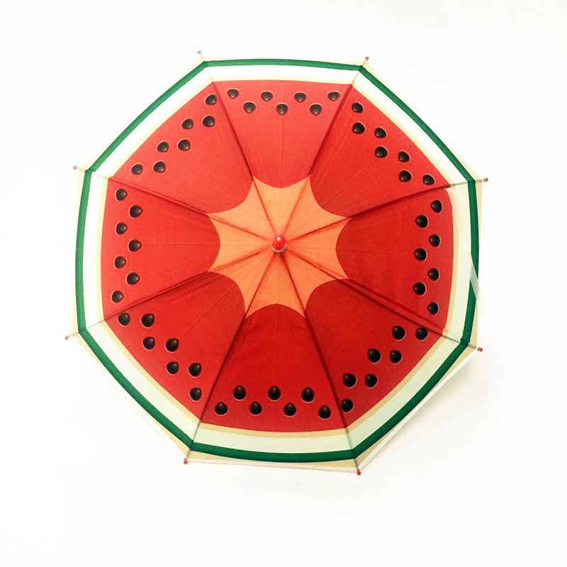 Gyümölcs átlátszó automatikus POE anyagból készült napernyő Aranyos esernyő gyerekeknek