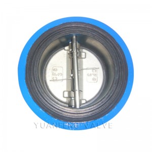 Kettős tányérú ostya típusú visszacsapó szelep