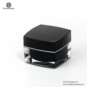 HXL214 kerek, üres kozmetikai üveges dupla falú tartály bőrápoló jar