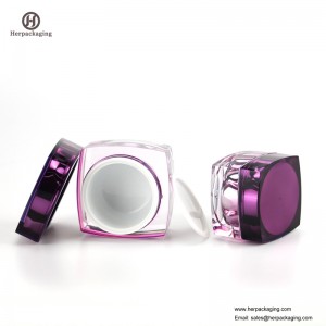 HXL215 kerek, üres kozmetikai üveges dupla falú tartály bőrápoló jar