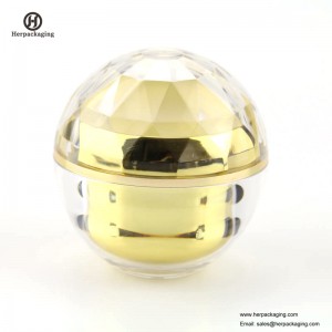 HXL216A kerek, üres kozmetikai üveges dupla falú tartály bőrápoló jar